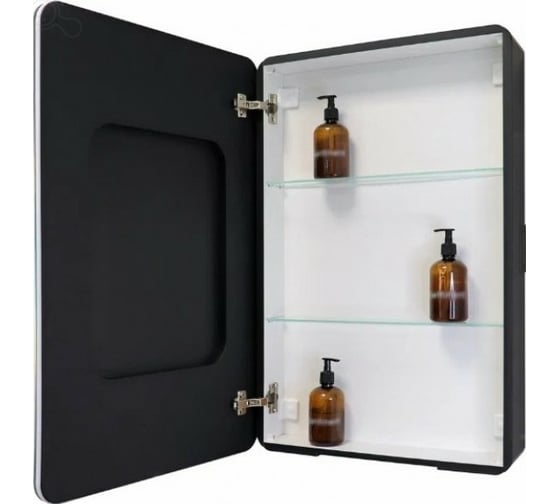 Зеркало-шкаф Reflection Black led 560x850 RF2001BL