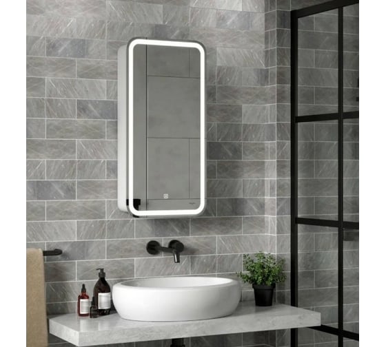 Зеркало-шкаф Reflection Circle led 400x800 RF2104SR