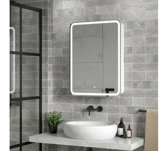 Зеркало-шкаф Reflection Circle led 550x800 RF2107SR