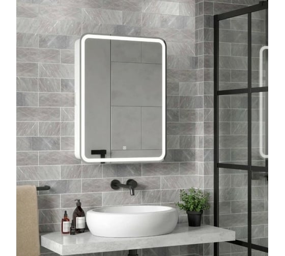 Зеркало-шкаф Reflection Circle led 600x800 RF2108SR
