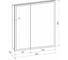 Зеркало-шкаф Reflection Cube led 800x800 RF2213CB 11