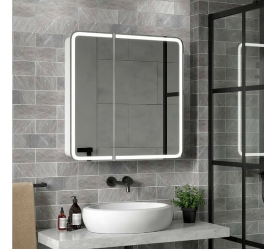 Зеркало-шкаф Reflection Circle led 800x800 RF2110SR