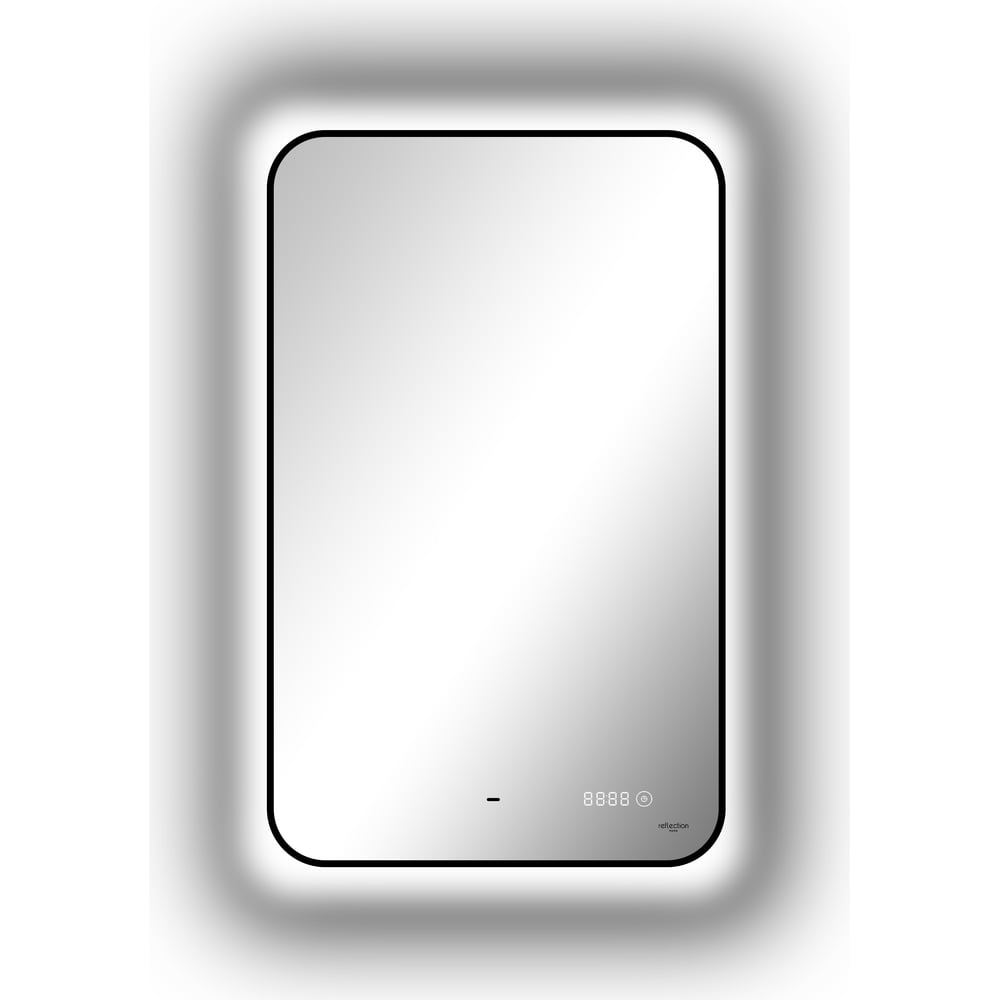 Зеркало Reflection Black view с фоновой подсветкой, бесконтактным ...