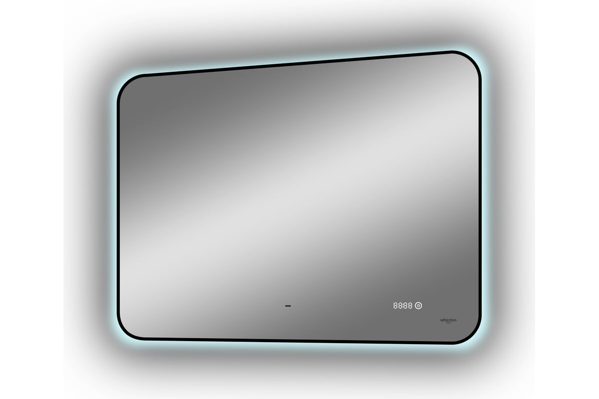 Зеркало Reflection Black view с фоновой подсветкой, бесконтактным ...