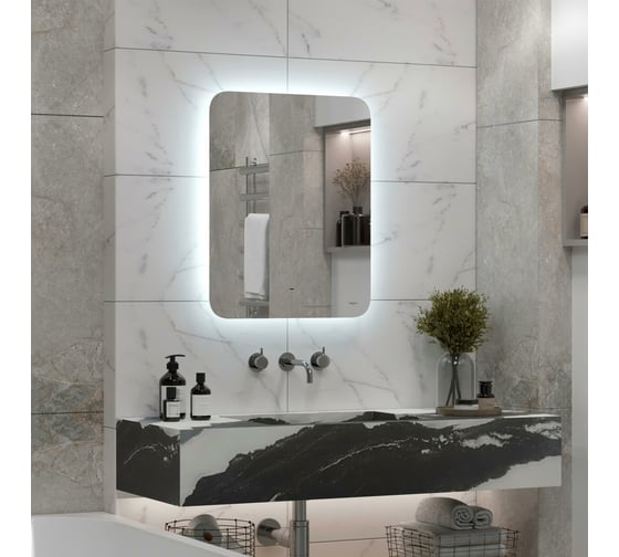 Зеркало Reflection Horizon с бесконтактным сенсором, диммером, холодная подсветка, 600x700 RF4207HR