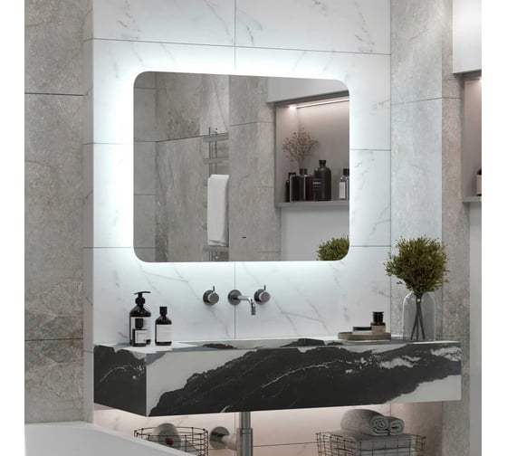 Зеркало Reflection Horizon с бесконтактным сенсором, диммером, холодная подсветка, 1000x700 RF4209HR