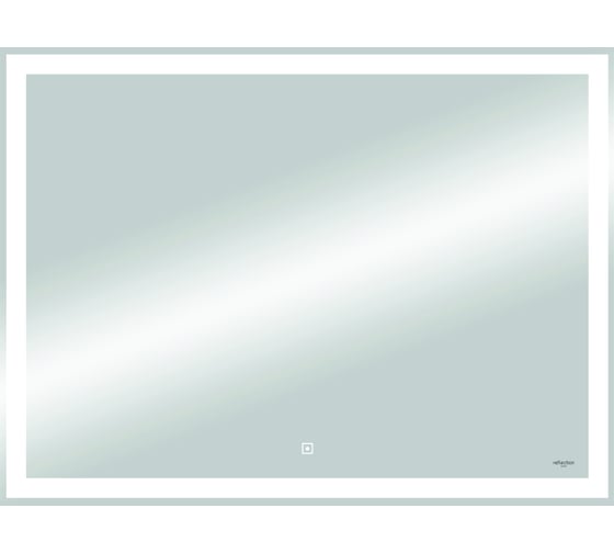 Зеркало Reflection Double с led подсветкой, сенсором, часами, акриловый короб, 800x600 RF4614DB 1