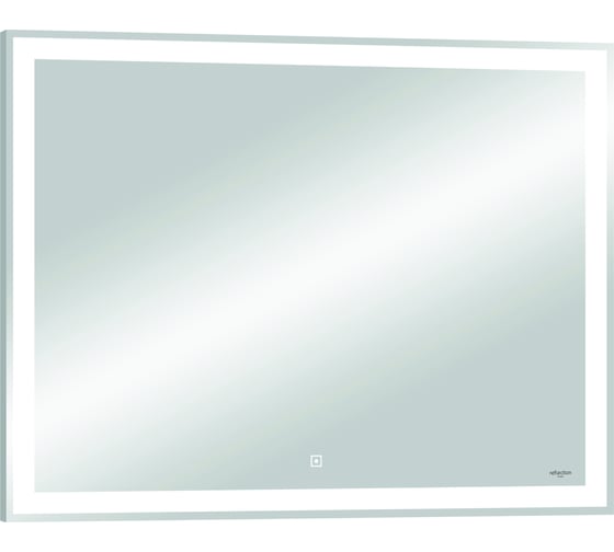 Зеркало Reflection Double с led подсветкой, сенсором, часами, акриловый короб, 800x600 RF4614DB