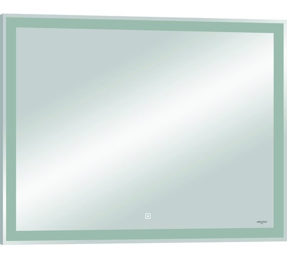 Зеркало Reflection Double с led подсветкой, сенсором, часами, акриловый короб, 800x600 RF4614DB