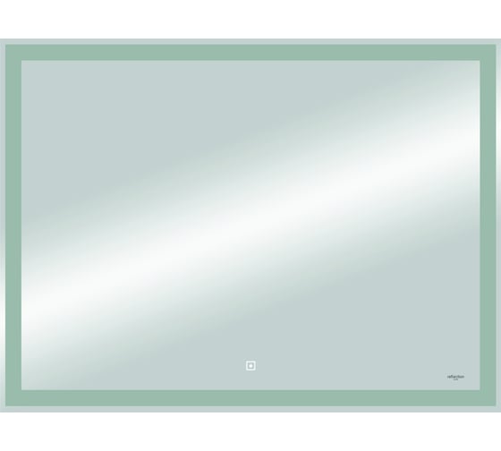Зеркало Reflection Double с led подсветкой, сенсором, часами, акриловый короб, 900x700 RF4615DB