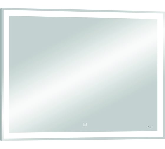 Зеркало Reflection Double с led подсветкой, сенсором, часами, акриловый короб, 900x700 RF4615DB