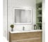 Зеркало Reflection Double с led подсветкой, сенсором, часами, акриловый короб, 900x700 RF4615DB 2