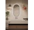 Зеркало arabica с led подсветкой, сенсором в мдф раме 450x900 Reflection RF5020AR 3