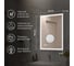 Зеркало Reflection Ghost с led подсветкой, сенсором и часами, 600x800 RF5223GH 12