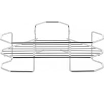 Угловая полка ЧМЗ Нюанс 25x25x9.5 см, хром 512-004-01