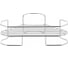 Угловая полка ЧМЗ Нюанс 25x25x9.5 см, хром 512-004-01 1