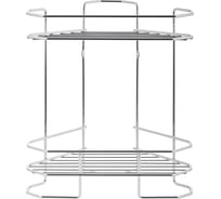 Угловая полка ЧМЗ Нюанс 25x25x34.5 см, хром 512-005-01