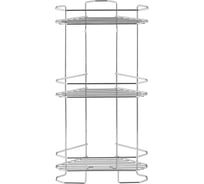 Угловая полка ЧМЗ Нюанс 25x25x59 см, хром 512-006-01