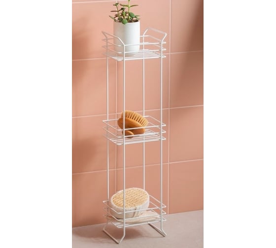 Стеллаж ЧМЗ 22x22x88.7 см, белый 501-009-10