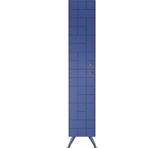 Подвесной пенал без ящика Домино LEVEL 36 FOUR синий матовый, левый LF3902T