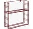 Прямоугольная полка Moroshka Tartan 2 яруса, 30x11x30.5 см, красная 920-002-01 1