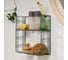 Прямоугольная полка Moroshka Tartan 2 яруса, 30x11x30.5 см, зеленая 920-002-02 2