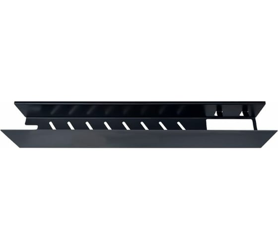 Полка Aquanet Магнум 500x120x100, с крючками, черный матовый (274189) 00274189