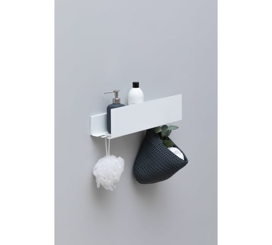 Полка Aquanet Магнум 500x120 с крючками 00302232