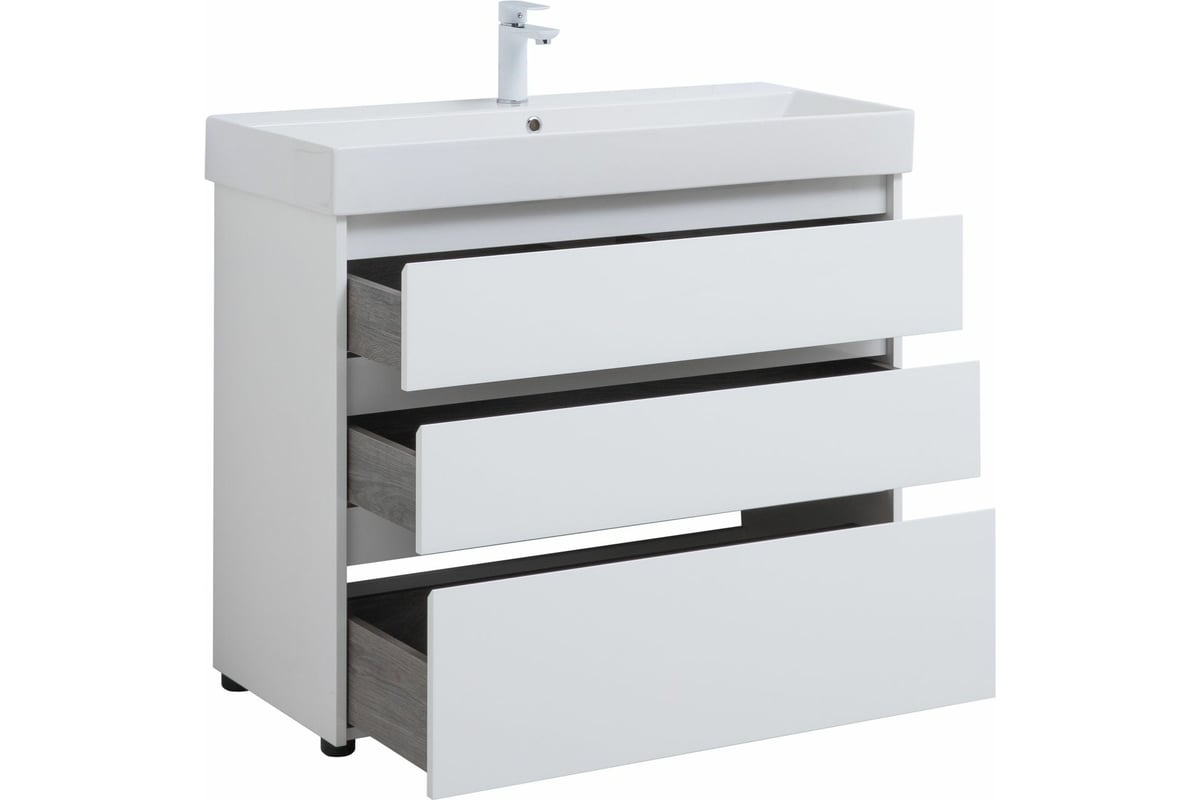 Тумба Aquanet Nova Lite 100 SLIM SYNERGY 00302478 - выгодная цена ...