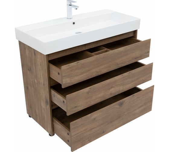 Тумба Aquanet Nova Lite 100 SLIM SYNERGY 00302480