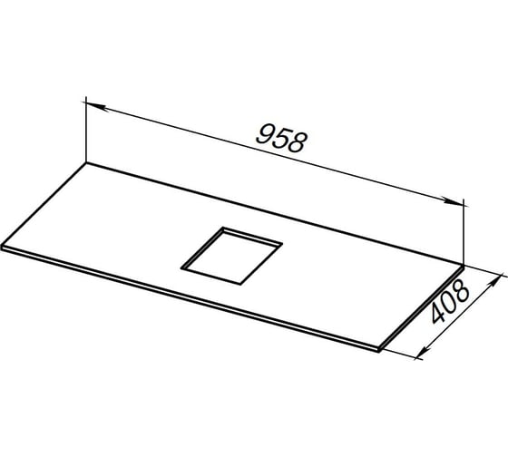 Столешница ALLEN BRAU PRIORITY 100 marble 1.31011.M 00274456