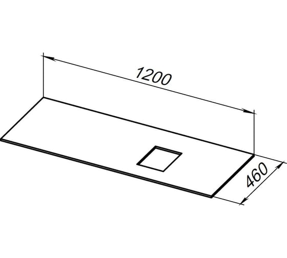 Столешница ALLEN BRAU INFINITY 120 R marble 1.21014.M 00274540