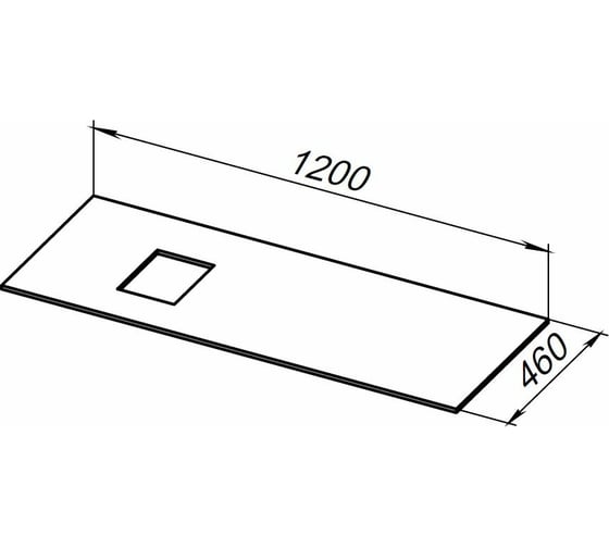 Столешница ALLEN BRAU INFINITY 120 L graphite 1.21015.G 00274546