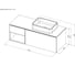 Тумба ALLEN BRAU 1.21008.WM INFINITY 120 R, white matt 00274267 9