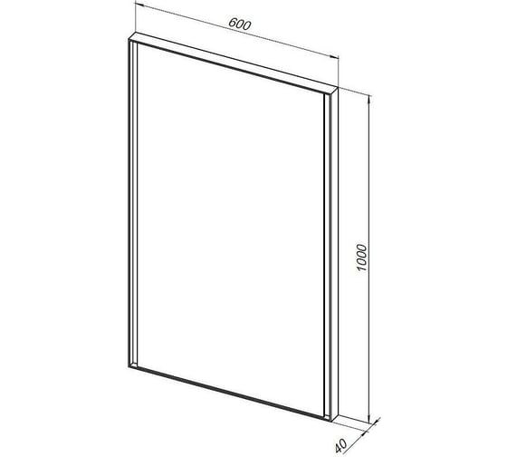 Зеркало ALLEN BRAU INFINITY 600x1000 1.21019.WT 00298473