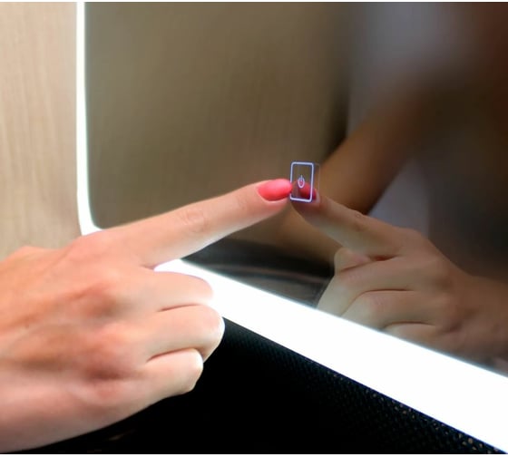 Зеркало для ванной с подсветкой uperwood Barsa_100х80 см, LED подсветка, сенсорный выключатель, антизапотевание 2930205444