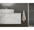 Подвесная тумба Sancos Stone из керамогранита с одним выдвижным ящиком и столешницей из керамогранита 1200x400x495, керамогранит Statuario white, арт. ST120SV 2