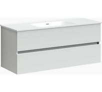 Подвесная тумба Sancos Urban 1190x450x550, c двумя ящиками оснащенными доводчиками, белый глянец, арт. UR120-2W