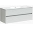 Подвесная тумба Sancos Urban 1190x450x550, c двумя ящиками оснащенными доводчиками, белый глянец, арт. UR120-2W 1