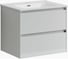 Подвесная тумба Sancos Cento 590x450x500, c двумя ящиками оснащенными доводчиками,белый глянец, арт. CN60W 1
