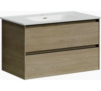 Подвесная тумба Sancos Cento 890x450x500, c двумя ящиками оснащенными доводчиками, карпатская ель, арт. CN90KE