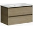 Подвесная тумба Sancos Cento 890x450x500, c двумя ящиками оснащенными доводчиками, карпатская ель, арт. CN90KE 1