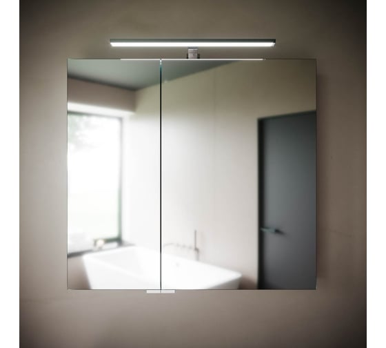 Зеркальный шкаф для ванной комнаты Sancos Hilton 800x148x740 мм, с LED подсветкой, арт. Z800