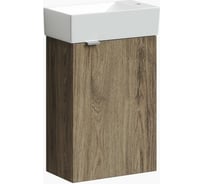 Подвесная тумба Sancos Mini 355x205x500, с распашной дверцей, внутри 1 полка, дуб чарльстон, арт. MN35ECHR