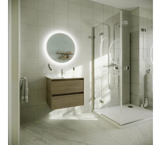 Подвесная тумба Sancos Cento 590x450x500, c двумя ящиками оснащенными доводчиками, карпатская ель, арт. CN60KE