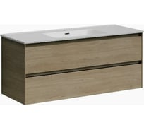 Подвесная тумба Sancos Cento 1190x450x500, c двумя ящиками оснащенными доводчиками, карпатская ель, арт. CN120-2KE