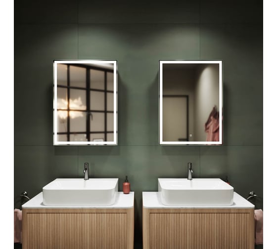 Зеркальный шкаф для ванной комнаты Sancos Diva 600x150x800, с подсветкой, арт. DI600