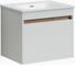 Подвесная тумба Sancos Smart 790x450x500, c двумя ящиками оснащенными доводчиками, белый глянец, арт. SM80W 1