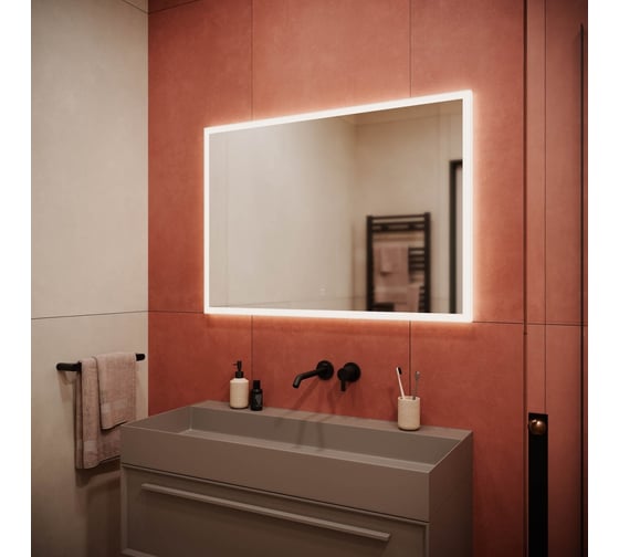 Зеркало для ванной комнаты Sancos Palace 900x700 с подсветкой, арт. PA900