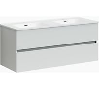 Подвесная тумба Sancos Urban 1190x450x550, c двумя ящиками оснащенными доводчиками, белый глянец, арт. UR120-1W